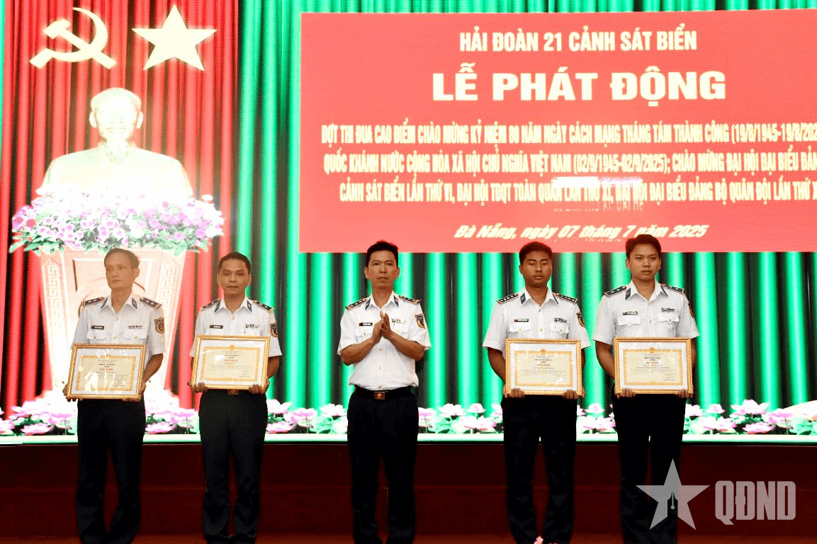 Hải đoàn 21, Vùng Cảnh sát biển 2 hoàn thành xuất sắc đợt thi đua đột kích “Tiếp bước dưới cờ Đảng - Thi đua giành 5 nhất”