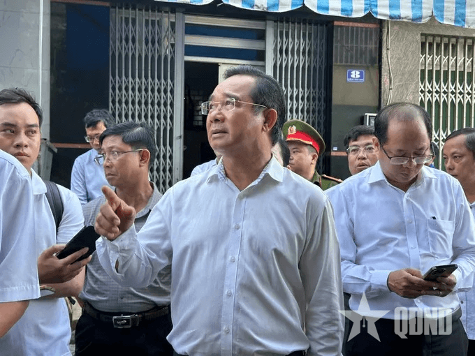 Lãnh đạo UBND TP Hồ Chí Minh chỉ đạo khắc phục vụ cháy tại cư xá Độc Lập