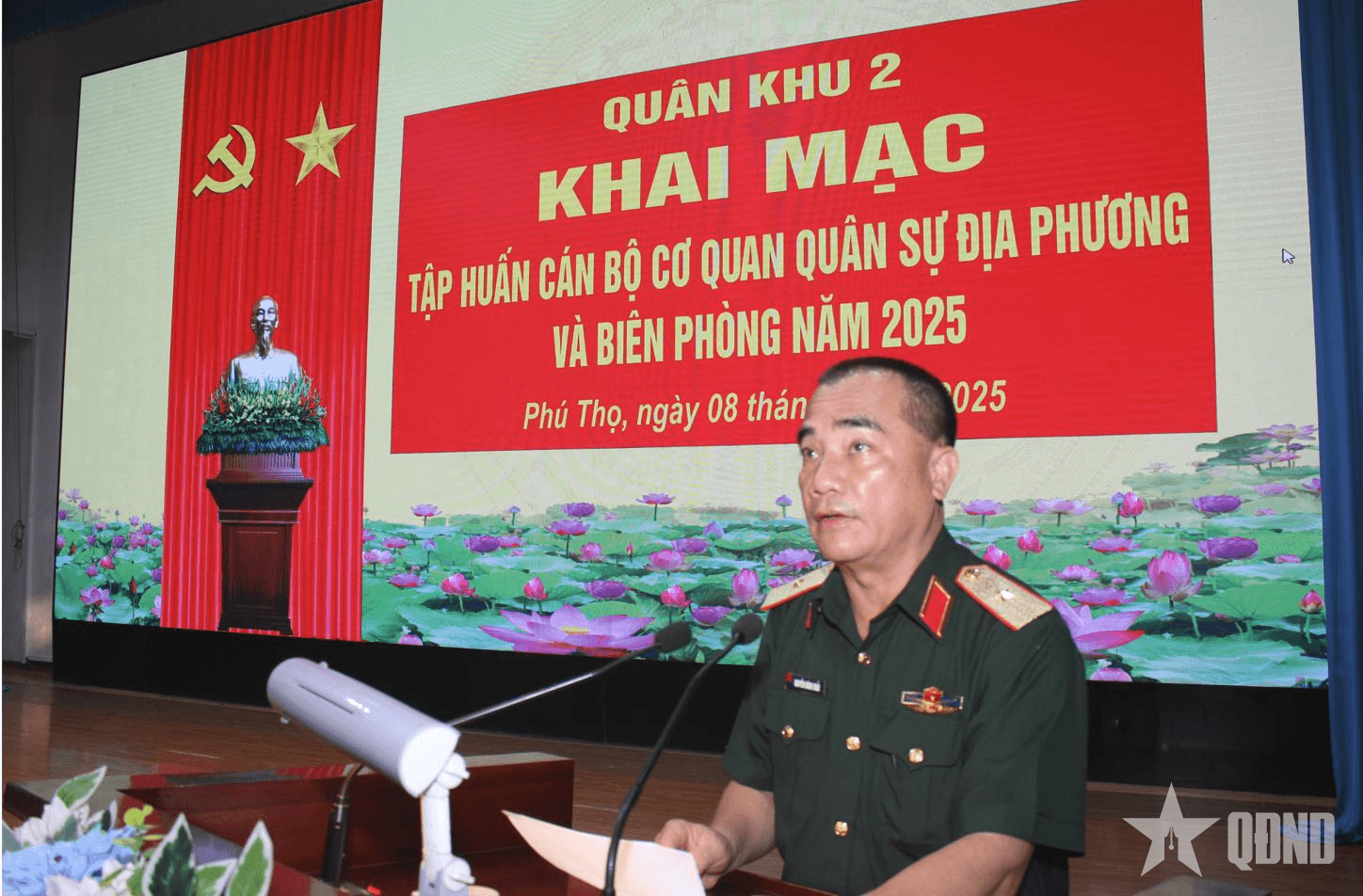 Quân khu 2 tập huấn cơ quan quân sự địa phương và biên phòng năm 2025