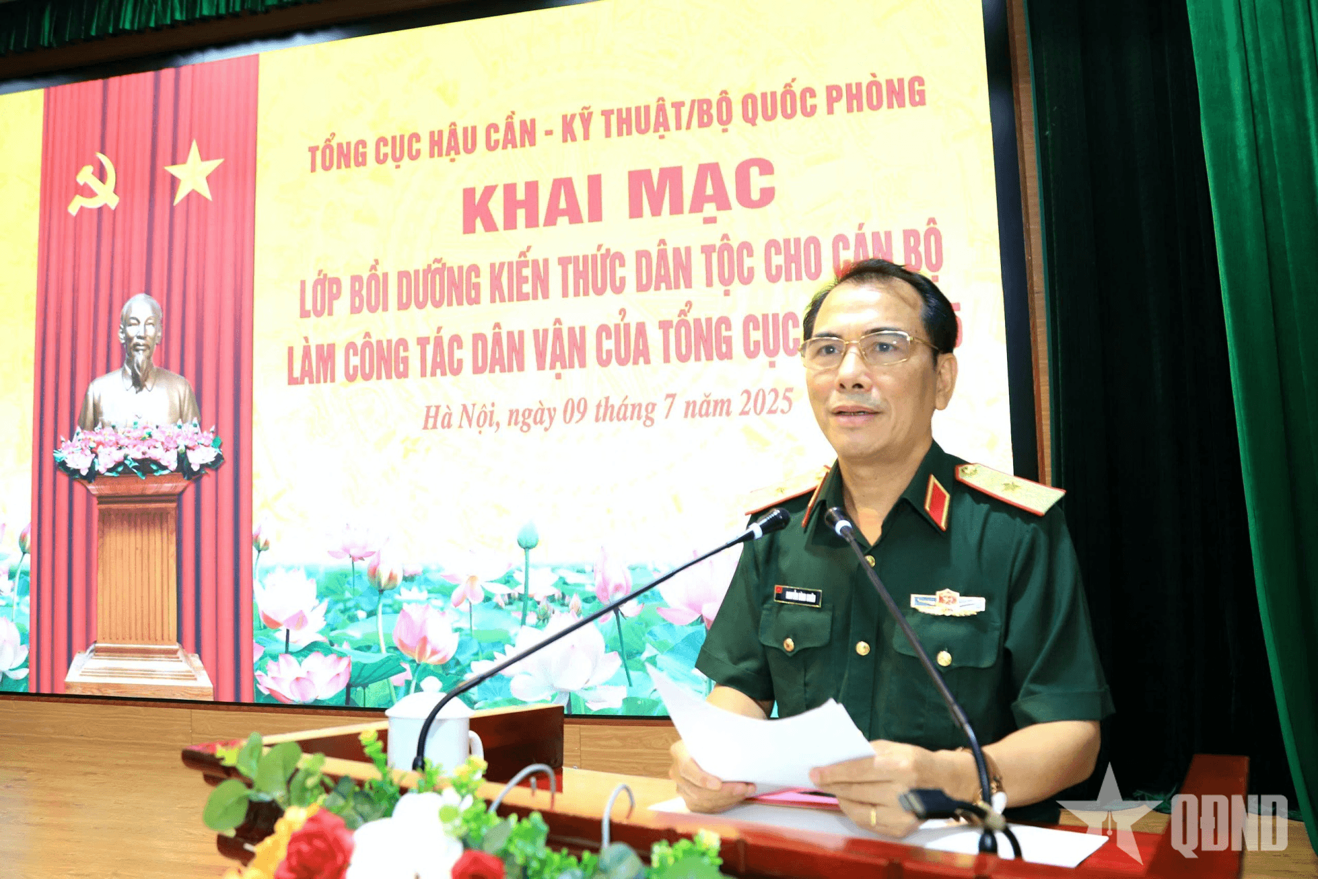 Tổng cục Hậu cần - Kỹ thuật bồi dưỡng kiến thức dân tộc năm 2025