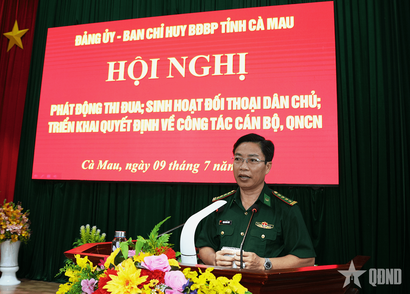 Bộ đội Biên phòng tỉnh Cà Mau phát động thi đua cao điểm “Phất cao cờ hồng Tháng Tám – Thi đua giành 3 nhất”