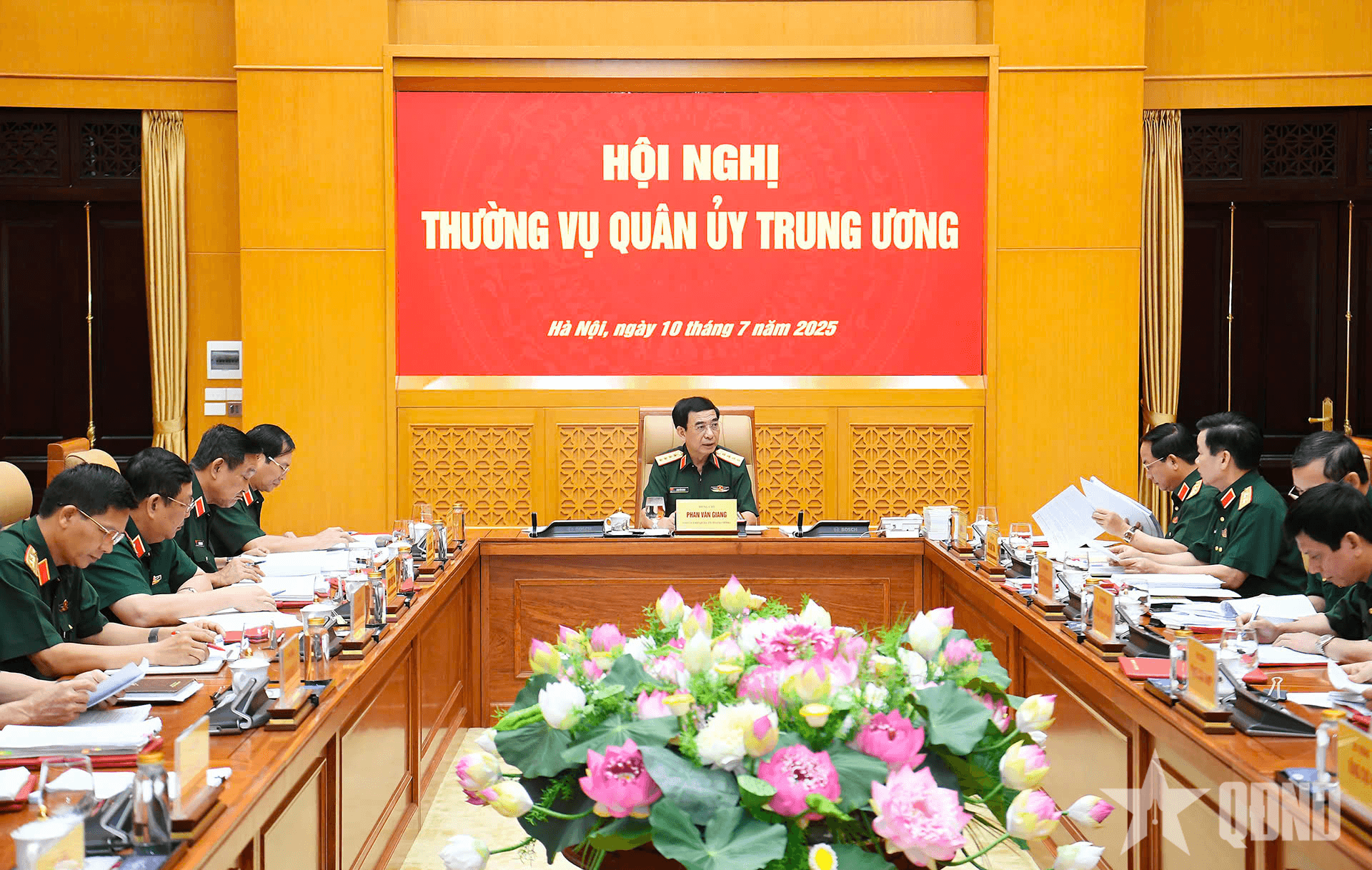Thường vụ Quân ủy Trung ương cho ý kiến vào dự thảo văn kiện Đại hội đại biểu Đảng bộ Quân đội lần thứ XII