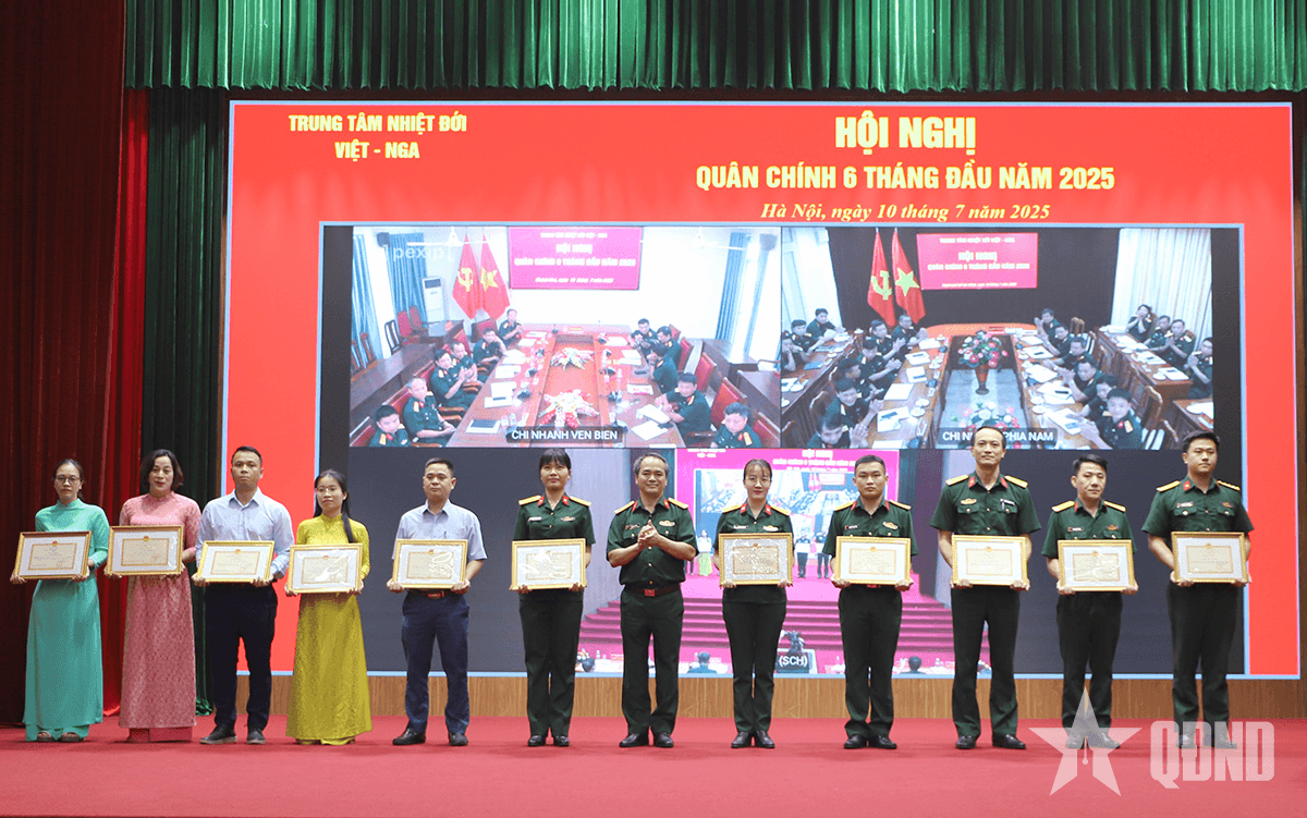 Trung tâm Nhiệt đới Việt - Nga tổ chức Hội nghị quân chính 6 tháng đầu năm 2025
