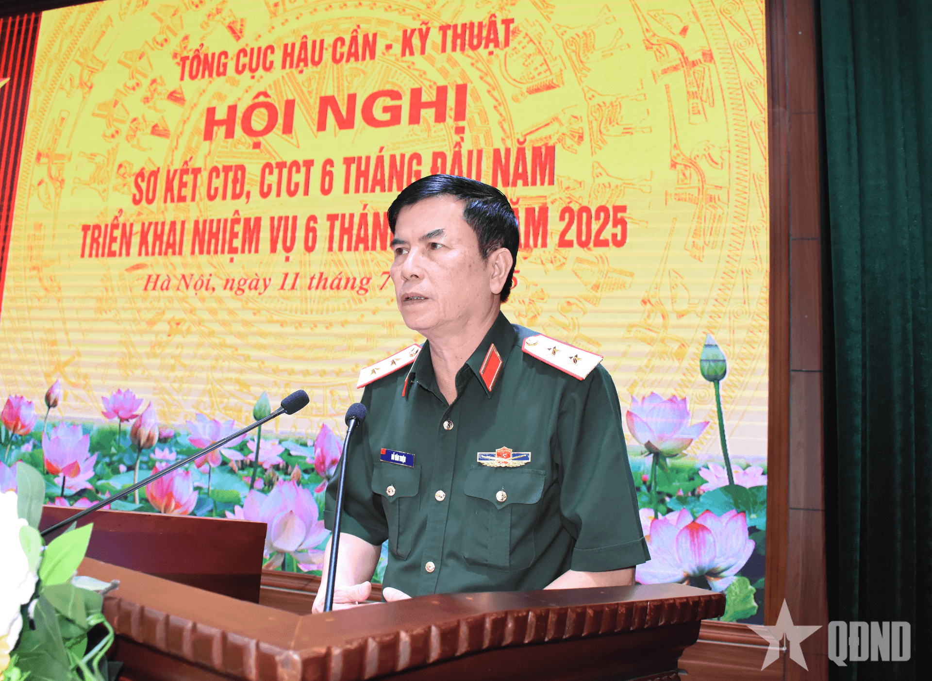 Tổng cục Hậu cần - Kỹ thuật sơ kết công tác Đảng, công tác chính trị 6 tháng đầu năm 2025