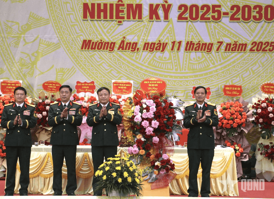 Đảng bộ Ban chỉ huy phòng thủ khu vực 4 - Mường Ảng tổ chức đại hội nhiệm kỳ 2025-2030