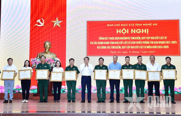 Tỉnh Nghệ An tổng kết công tác tìm kiếm, quy tập hài cốt liệt sĩ