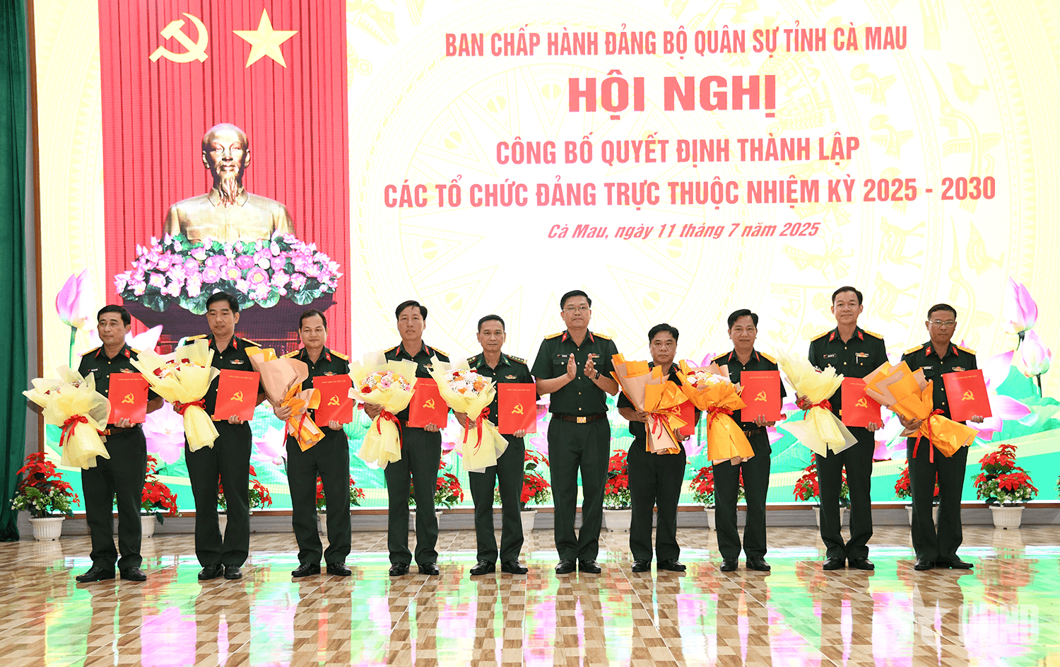 Công bố quyết định thành lập Đảng bộ quân sự tỉnh Cà Mau nhiệm kỳ 2025-2030