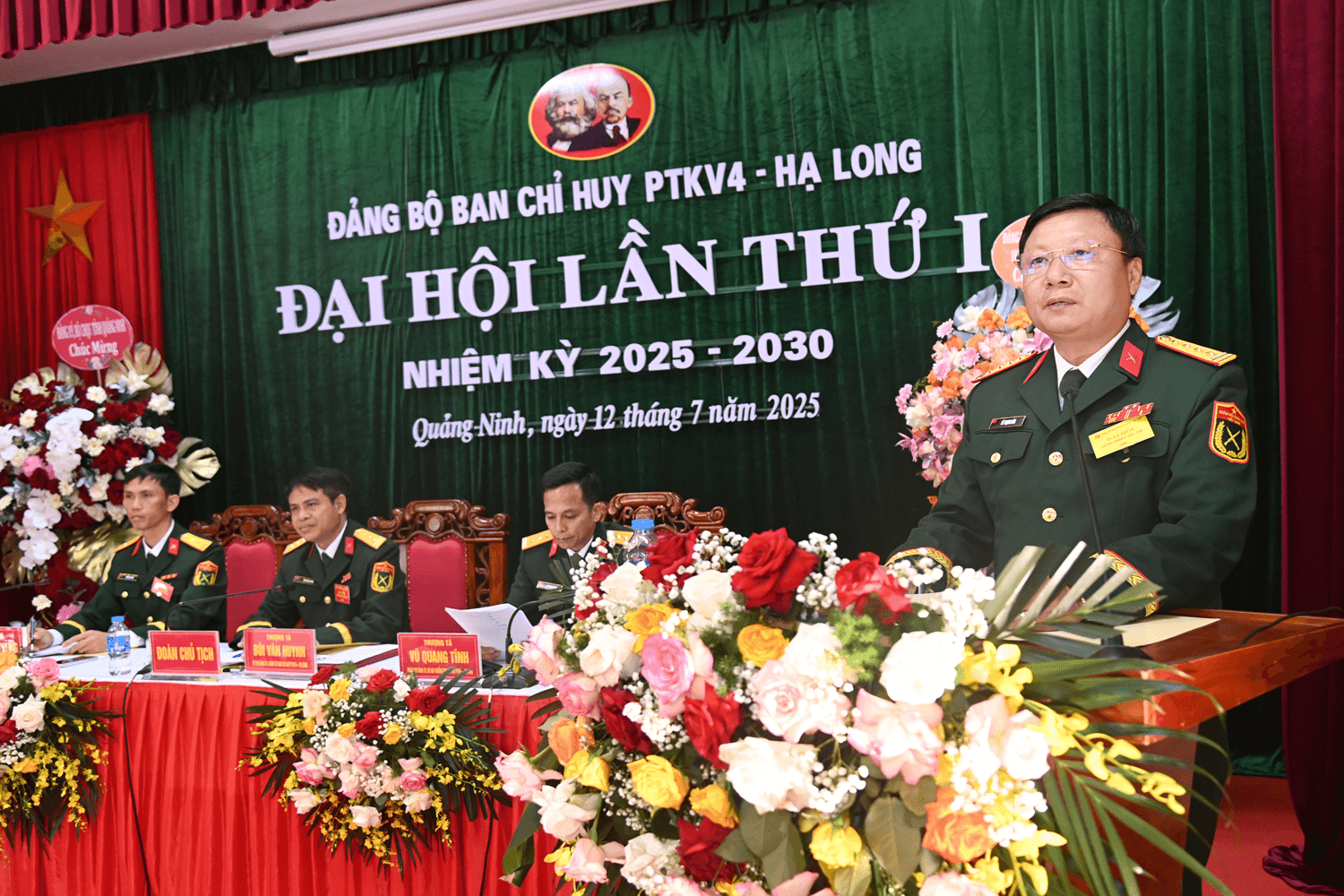 Đại hội Đảng bộ Ban Chỉ huy phòng thủ khu vực 4 - Hạ Long lần thứ I, nhiệm kỳ 2025-2030