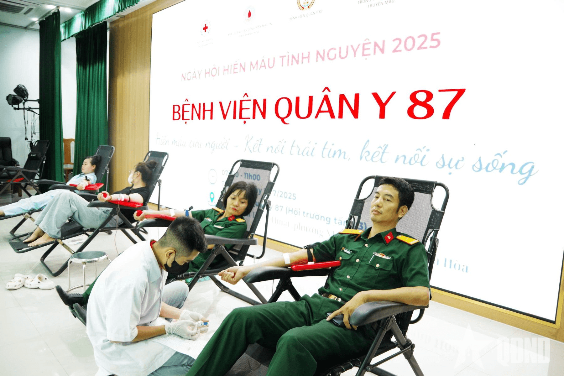 Bệnh viện Quân y 87 tiếp nhận hơn 150 đơn vị máu