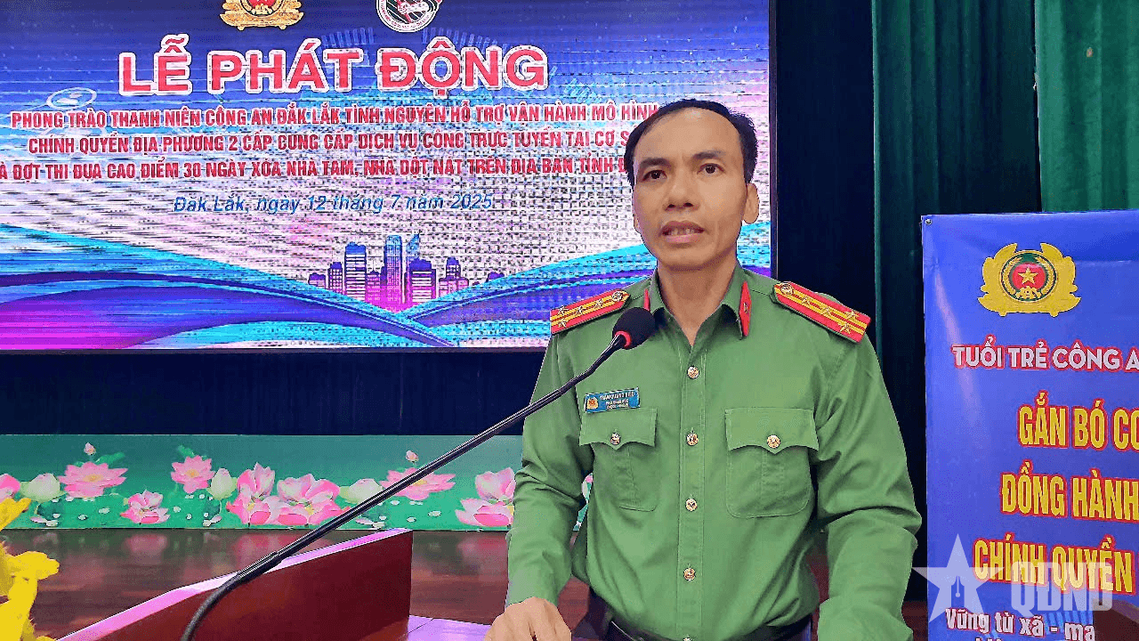 Công an tỉnh Đắk Lắk thành lập 110 đội hình hỗ trợ vận hành mô hình chính quyền địa phương 2 cấp