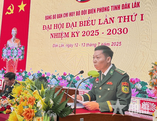 Đảng bộ Ban Chỉ huy Bộ đội Biên phòng tỉnh Đắk Lắk tổ chức thành công Đại hội đại biểu nhiệm kỳ 2025-2030