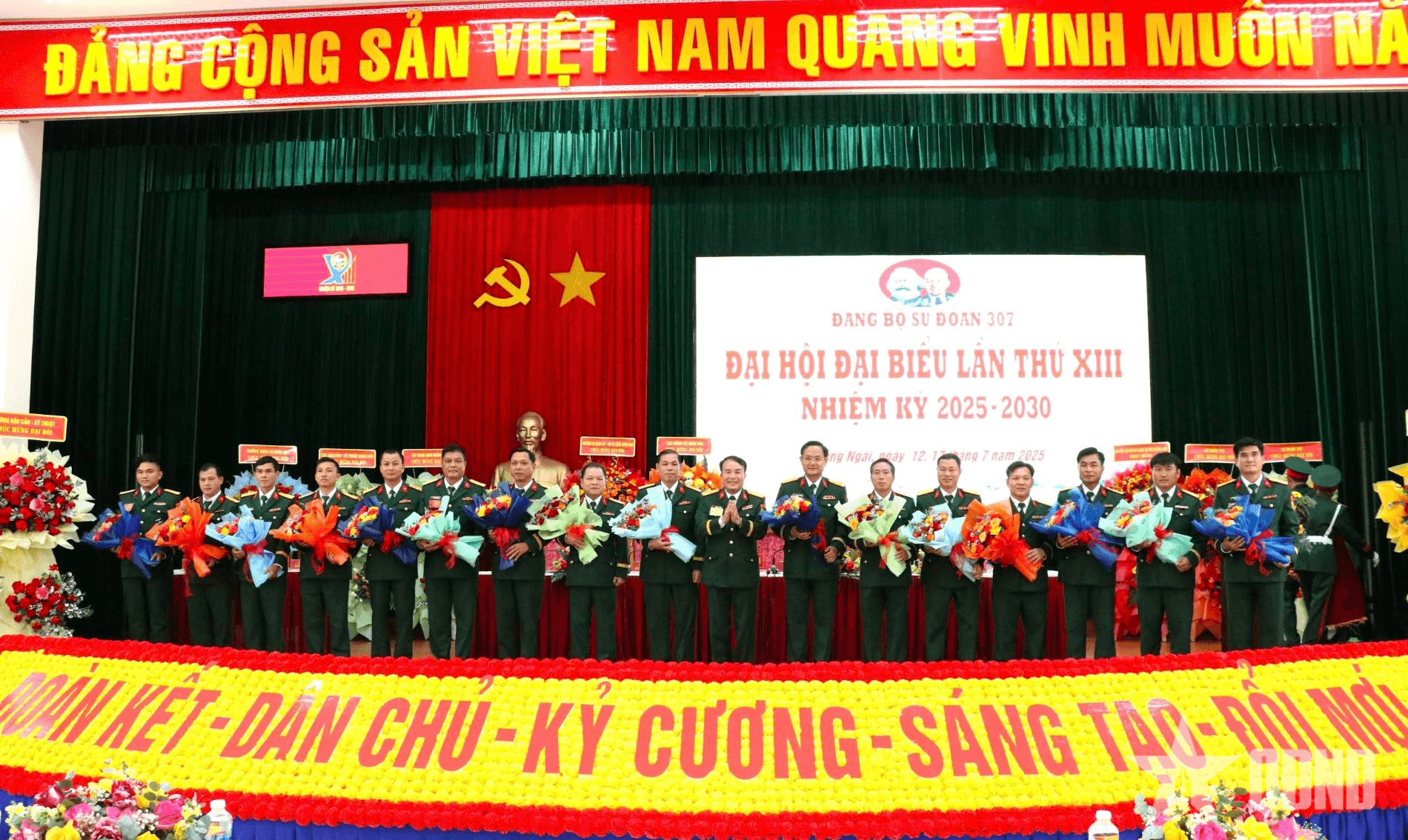 Đại hội đại biểu Đảng bộ Sư đoàn 307 (Quân khu 5) nhiệm kỳ 2025-2030 thành công tốt đẹp