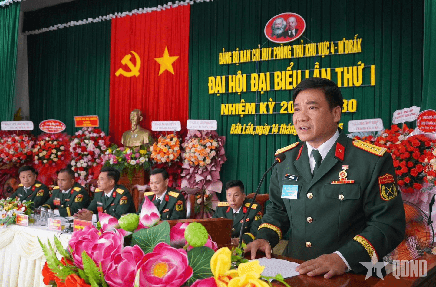 Đại hội các Đảng bộ Ban chỉ huy phòng thủ khu vực của tỉnh Đắk Lắk nhiệm kỳ 2025-2030