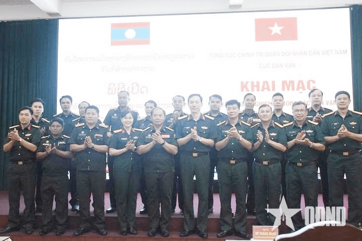 Khai mạc lớp tập huấn nghiệp vụ công tác dân vận cho cán bộ Quân đội nhân dân Lào