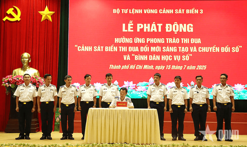 Bộ tư lệnh Vùng Cảnh sát biển 3 phát động thi đua đổi mới sáng tạo và chuyển đổi số