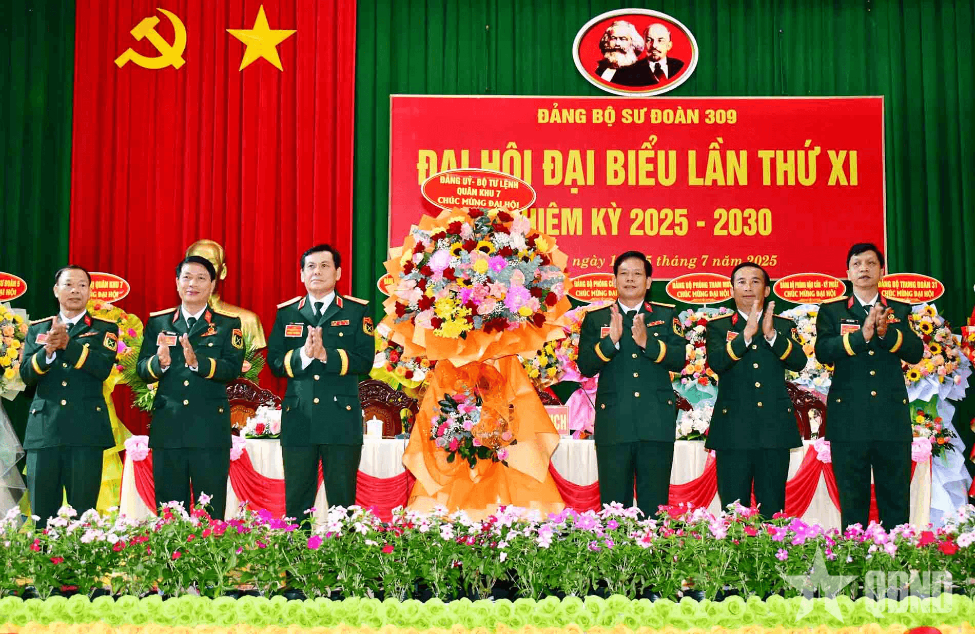 Đại hội đại biểu Đảng bộ Sư đoàn 309 (Quân khu 7) lần thứ XI nhiệm kỳ 2025-2030