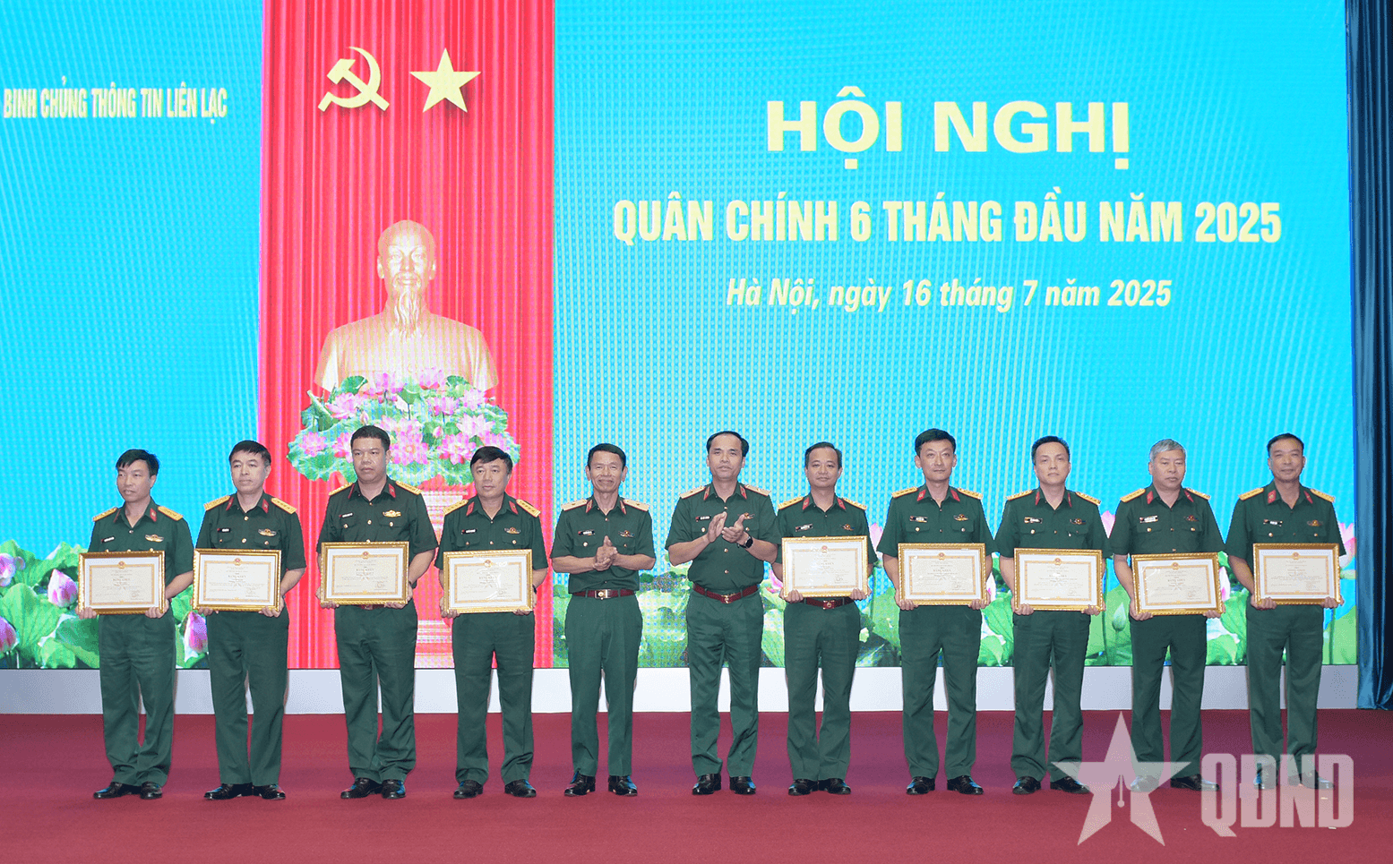 Binh chủng Thông tin liên lạc tổ chức Hội nghị Quân chính 6 tháng đầu năm 2025