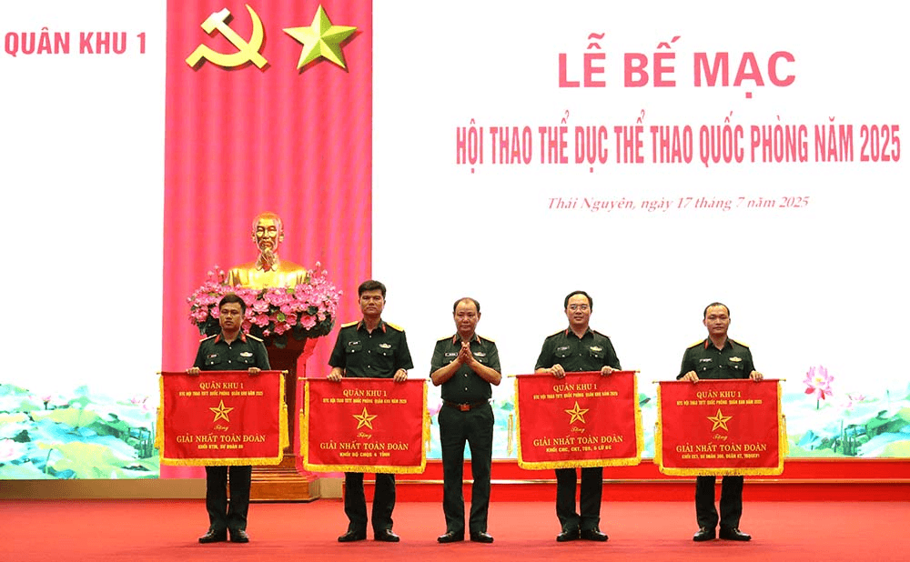 Quân khu 1: Bế mạc Hội thao thể dục thể thao năm 2025
