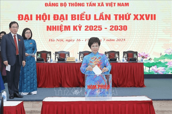 Đồng chí Vũ Việt Trang tái đắc cử Bí thư Đảng ủy Thông tấn xã Việt Nam khóa XXVII, nhiệm kỳ 2025-2030