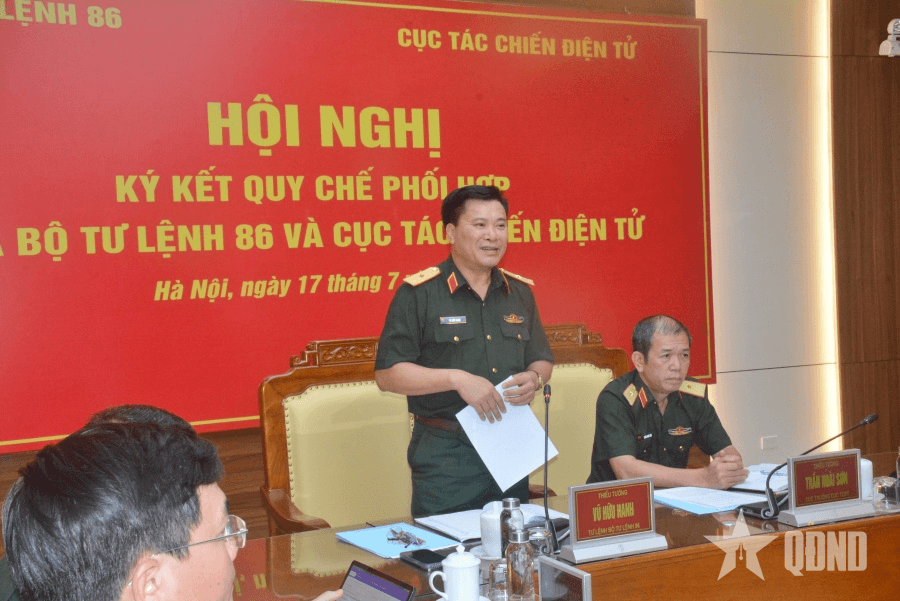 Bộ tư lệnh 86 và Cục Tác chiến điện tử ký quy chế phối hợp trong các hoạt động nghiệp vụ