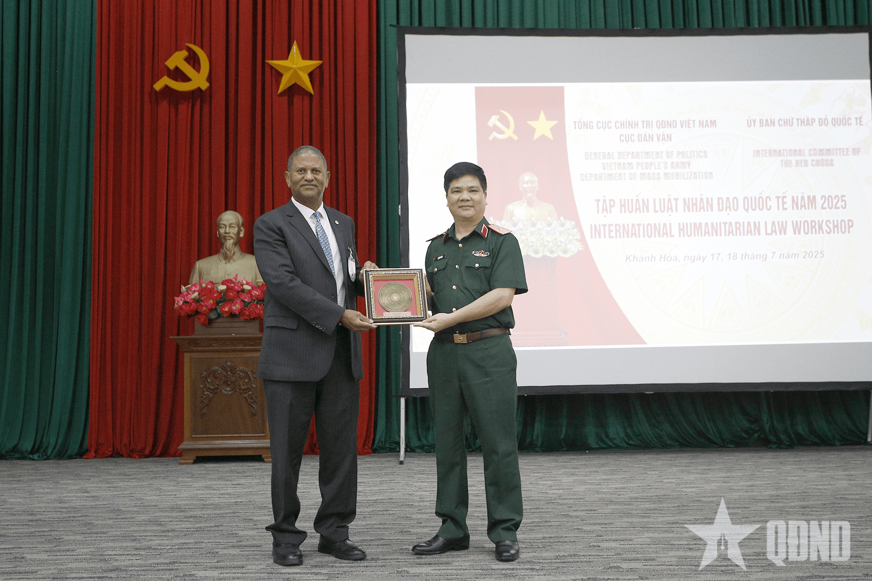 Cục Dân vận tổ chức tập huấn Luật Nhân đạo quốc tế