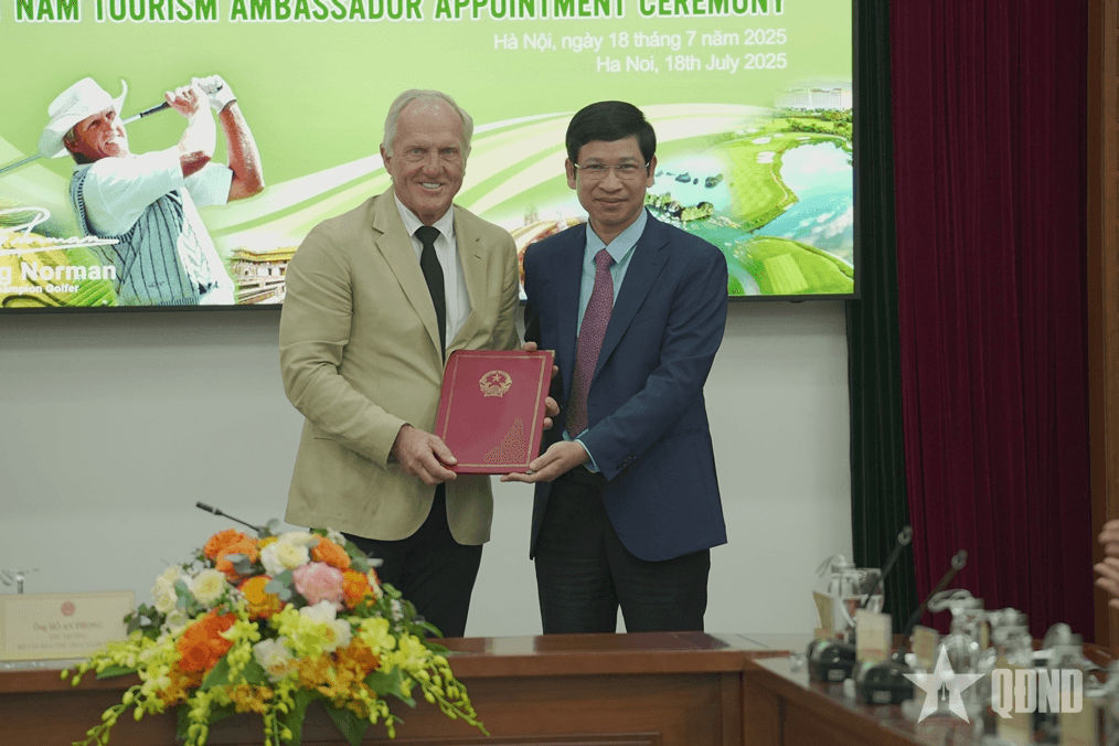 Huyền thoại golf Greg Norman được tái bổ nhiệm cương vị Đại sứ Du lịch Việt Nam