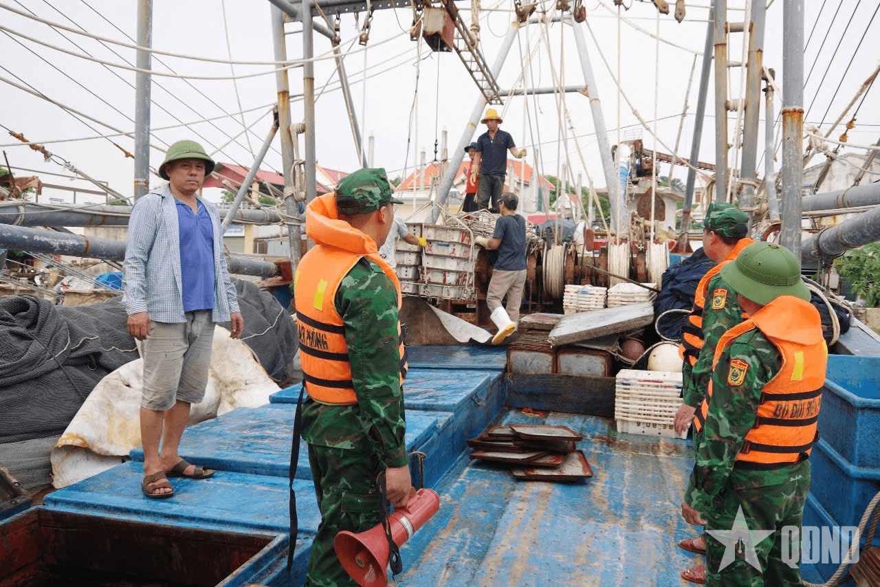 Đồn Biên phòng Quỳnh Phương chủ động ứng phó bão số 3 (bão WIPHA)