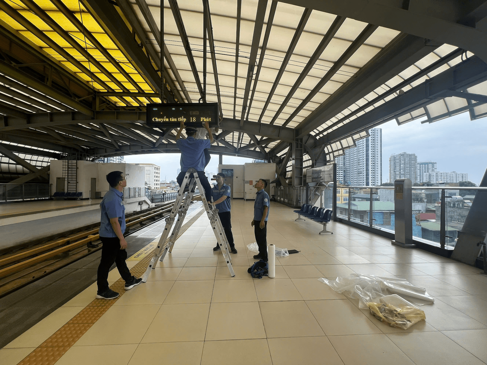 Hà Nội Metro triển khai các biện pháp ứng phó bão số 3