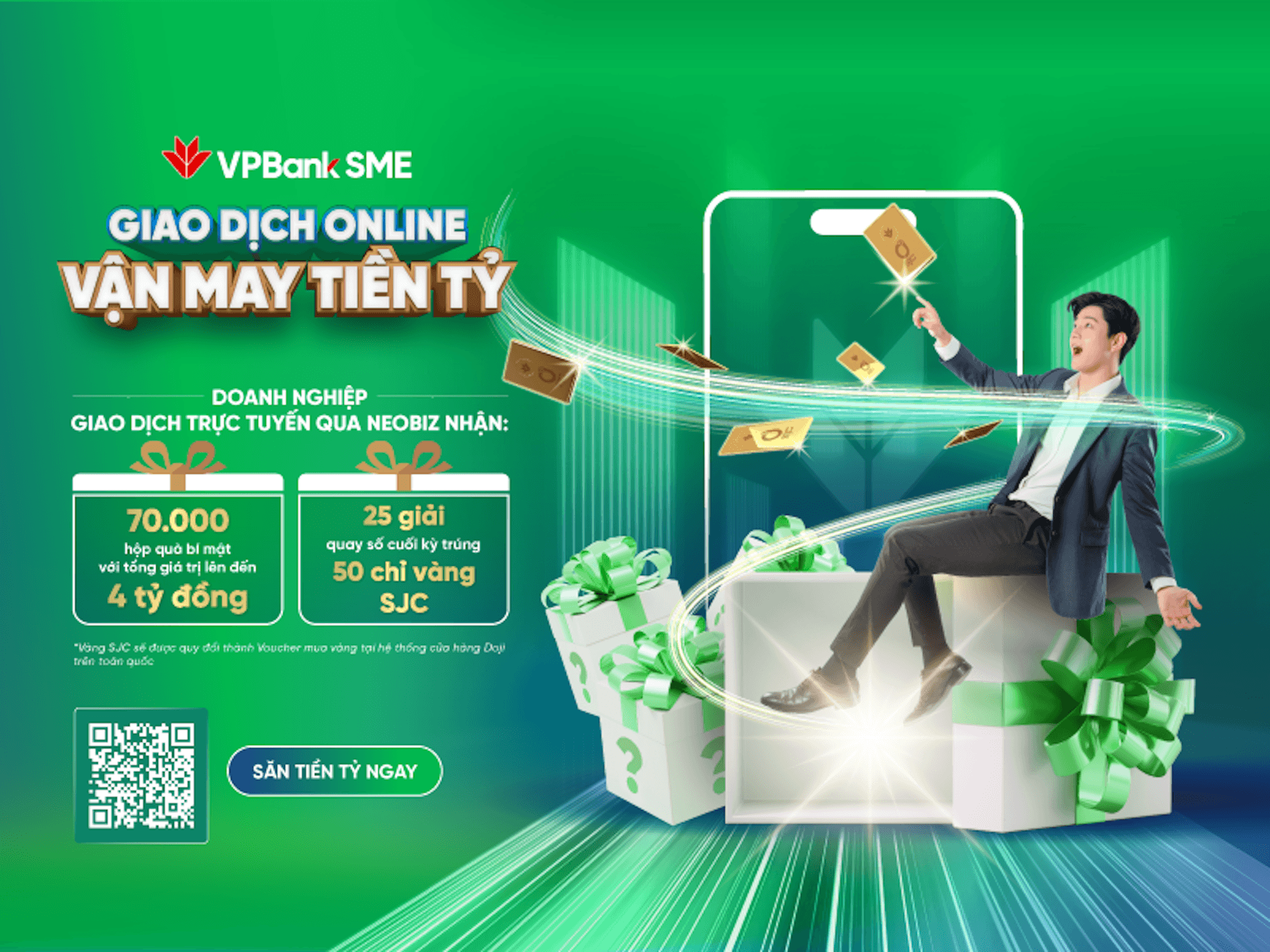 Doanh nghiệp giao dịch online cùng VPBank - “săn” vận may gần 4 tỷ đồng