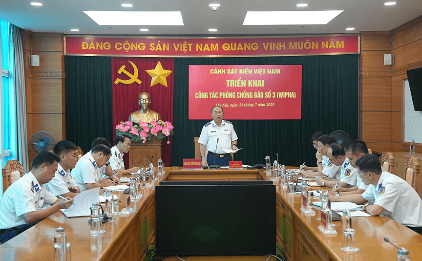 Cảnh sát biển Việt Nam chủ động triển khai phòng, chống bão số 3