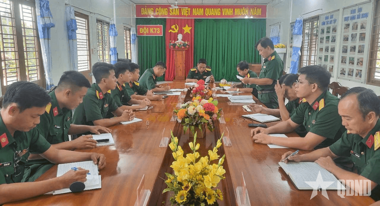 Đội K73 (Bộ CHQS tỉnh Tây Ninh) triển khai phương hướng, nhiệm vụ sau tìm kiếm, quy tập hài cốt liệt sĩ