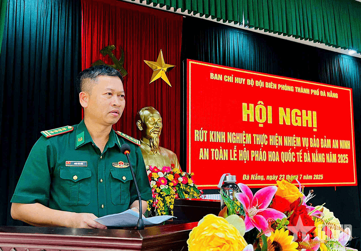 BĐBP thành phố Đà Nẵng hoàn thành xuất sắc nhiệm vụ bảo vệ Lễ hội pháo hoa quốc tế Đà Nẵng 2025