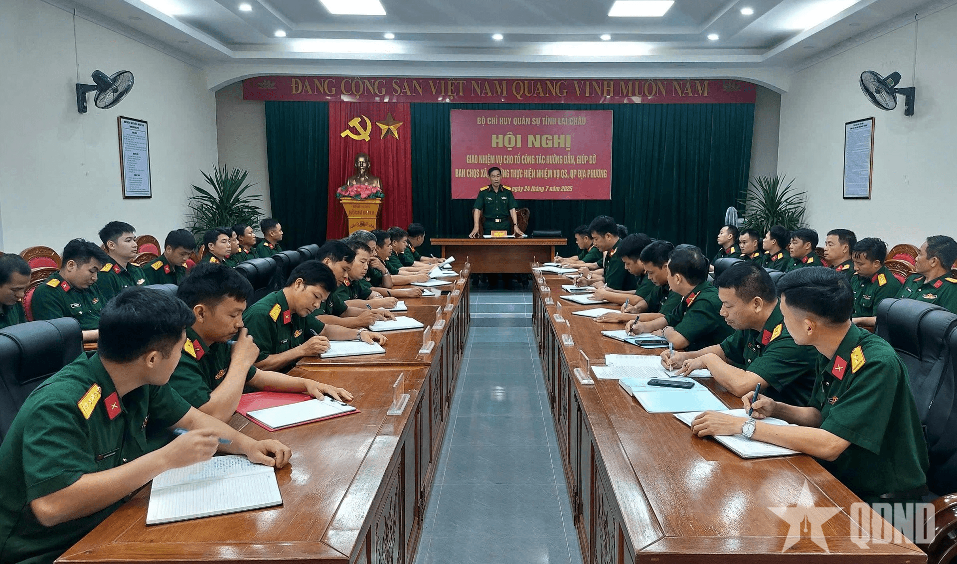 Bộ CHQS tỉnh Lai Châu giao nhiệm vụ cho tổ công tác hỗ trợ các đơn vị mới thành lập