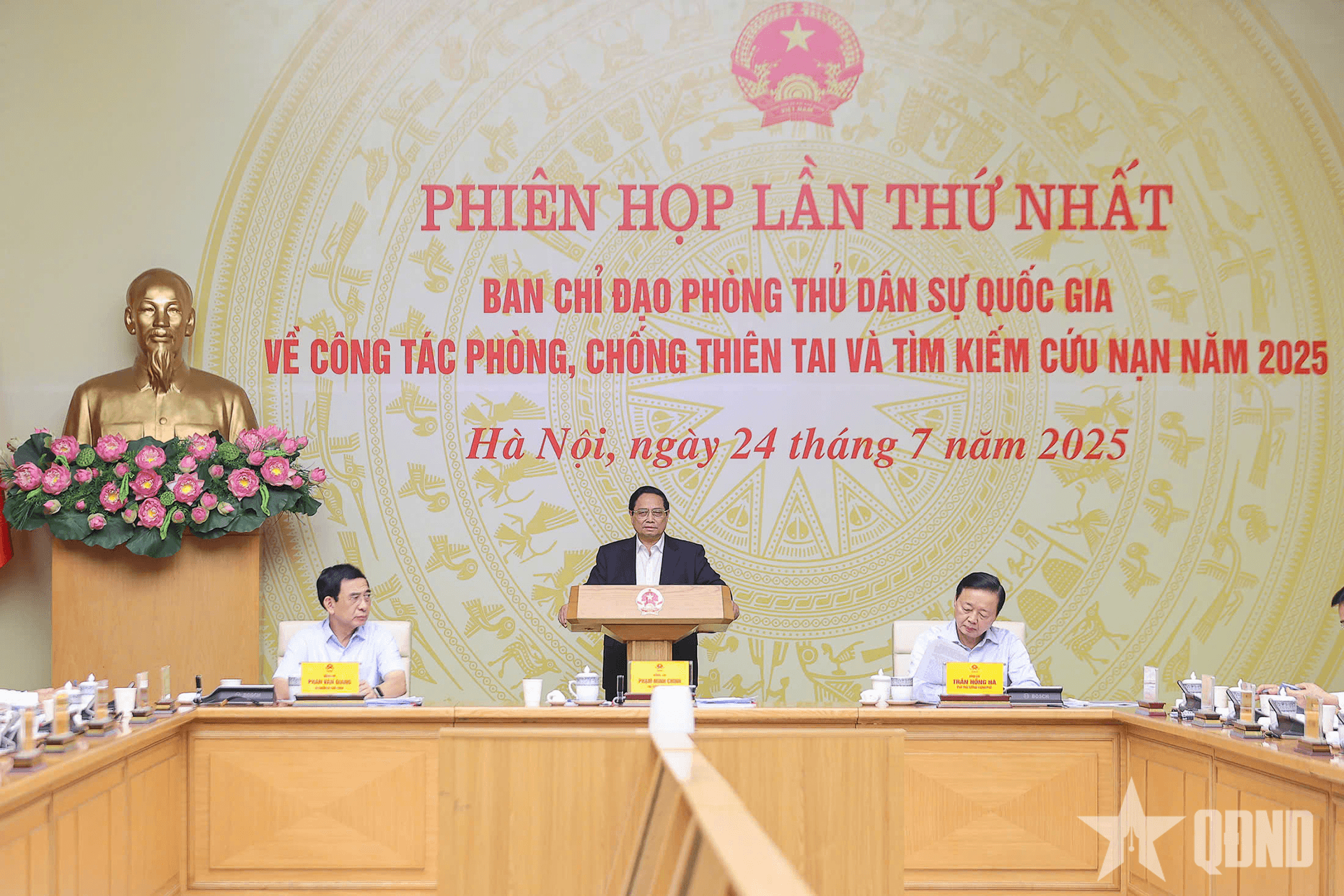 Thủ tướng Phạm Minh Chính chủ trì phiên họp lần thứ nhất của Ban chỉ đạo Phòng thủ dân sự quốc gia