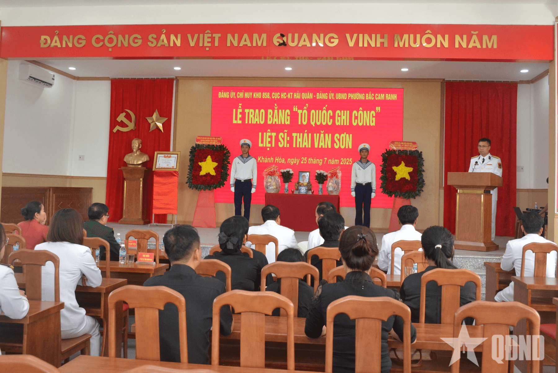 Khánh Hòa: Trao Bằng “Tổ quốc ghi công” Liệt sĩ Thái Văn Sơn