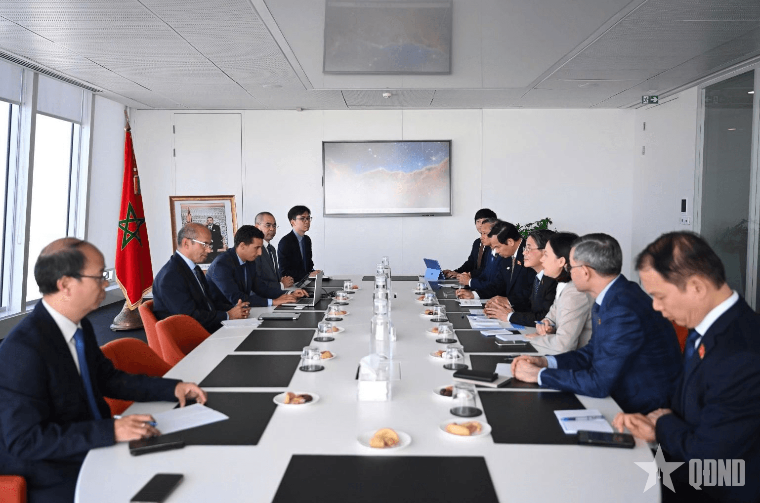 Việt Nam-Morocco chia sẻ kinh nghiệm về quản lý, vận hành trung tâm tài chính