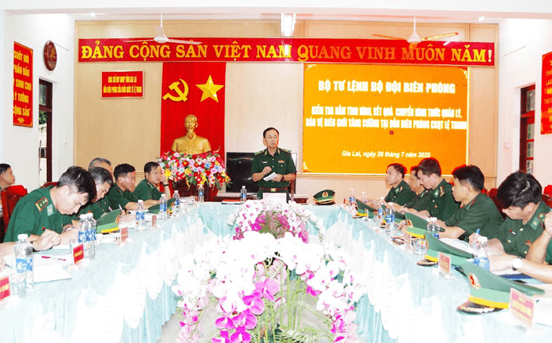 Bộ tư lệnh Bộ đội Biên phòng kiểm tra kết quả chuyển hình thức quản lý, bảo vệ biên giới tăng cường