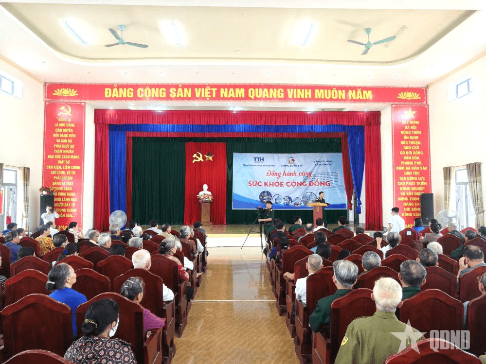 Trung đoàn 841, Bộ CHQS tỉnh Hà Tĩnh: Khám bệnh, cấp thuốc miễn phí cho nhân dân xã Hương Đô