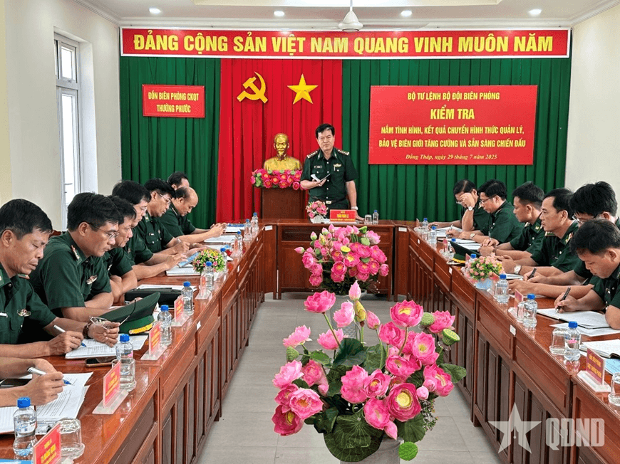 BĐBP tỉnh Đồng Tháp: Kiểm tra công tác quản lý, bảo vệ biên giới và sẵn sàng chiến đấu