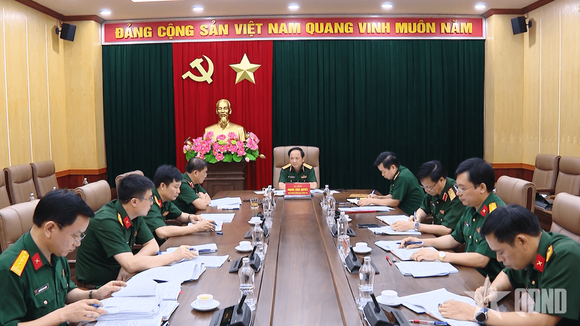 Đại tướng Trịnh Văn Quyết chủ trì Hội nghị Ban Chủ nhiệm Tổng cục Chính trị Quân đội nhân dân Việt Nam