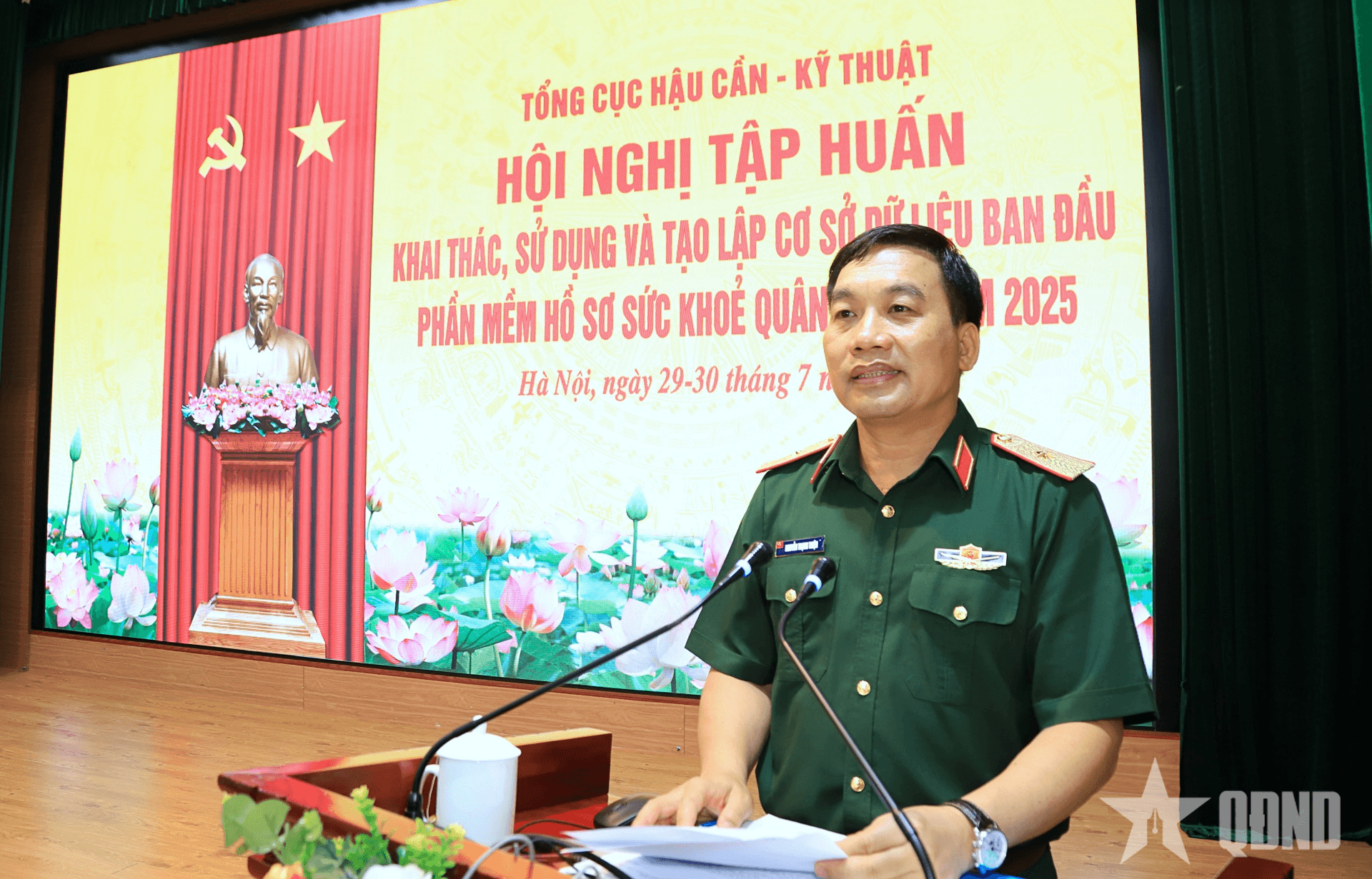 Tổng cục Hậu cần-Kỹ thuật: Tổ chức tập huấn khai thác, sử dụng phần mềm hồ sơ sức khỏe điện tử quân nhân