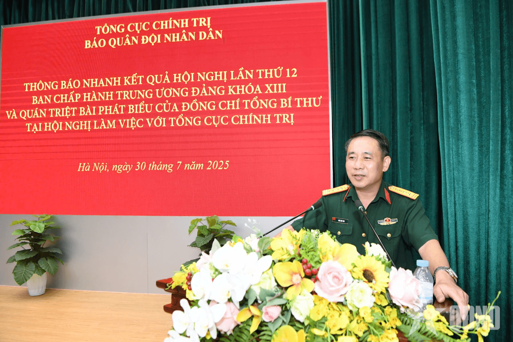 Báo Quân đội nhân dân thông báo nhanh kết quả Hội nghị Trung ương 12 khóa XIII và quán triệt bài phát biểu của Tổng Bí thư Tô Lâm