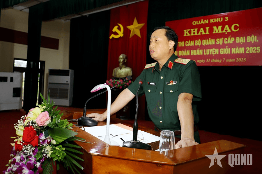 Quân khu 3: Khai mạc Hội thi cán bộ quân sự cấp đại đội, tiểu đoàn huấn luyện giỏi năm 2025