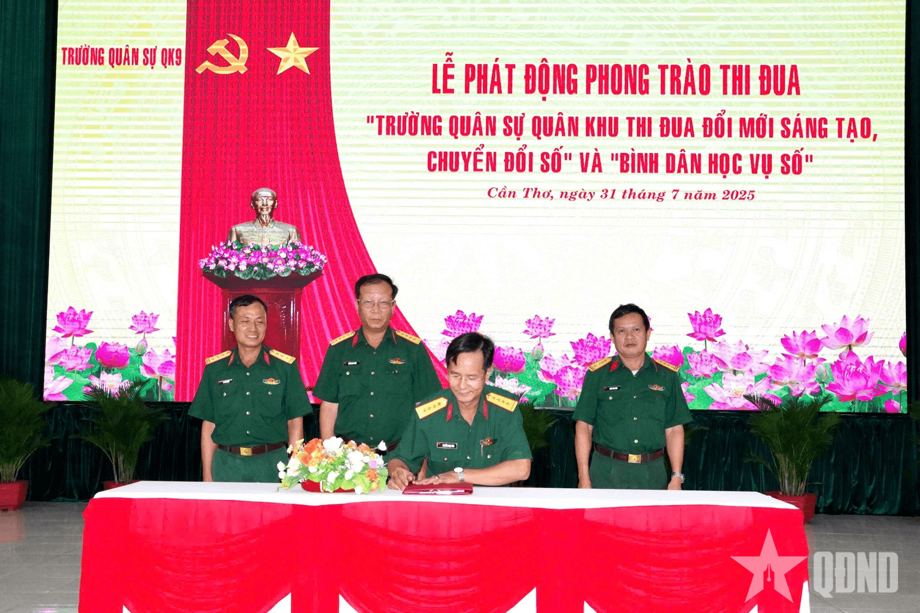 Trường Quân sự Quân khu 9 phát động phong trào thi đua đổi mới sáng tạo trong chuyển đổi số