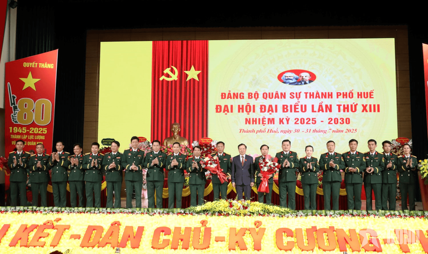 Đại hội đại biểu Đảng bộ Quân sự thành phố Huế lần thứ XIII, nhiệm kỳ 2025-2030 thành công tốt đẹp