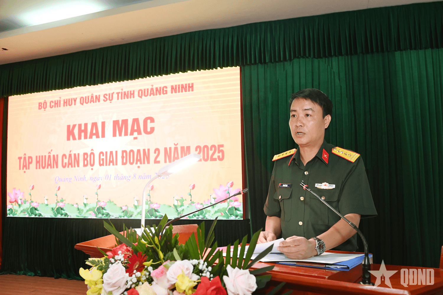 Bộ CHQS tỉnh Quảng Ninh: Khai mạc tập huấn cán bộ giai đoạn 2 năm 2025