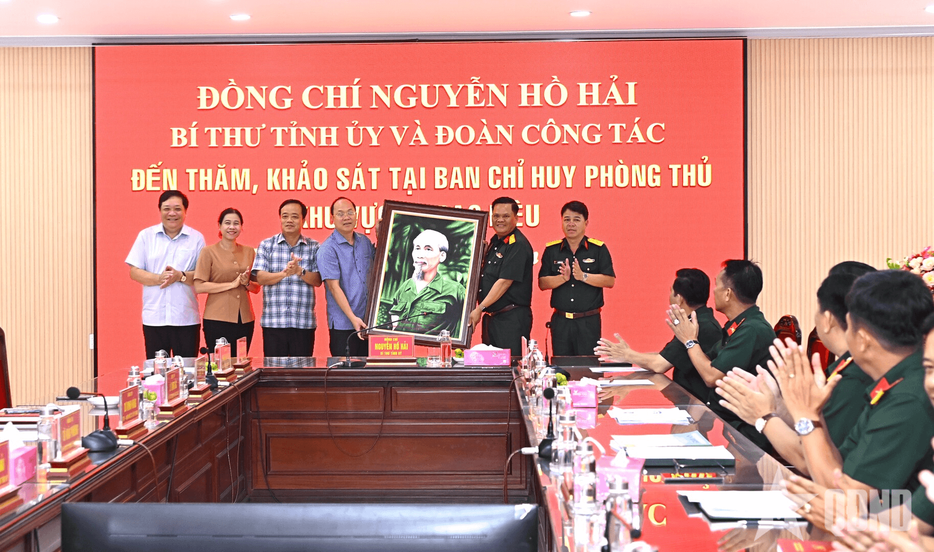 Bí thư Tỉnh ủy Cà Mau thăm, khảo sát Ban chỉ huy Phòng thủ khu vực 1 - Bạc Liêu
