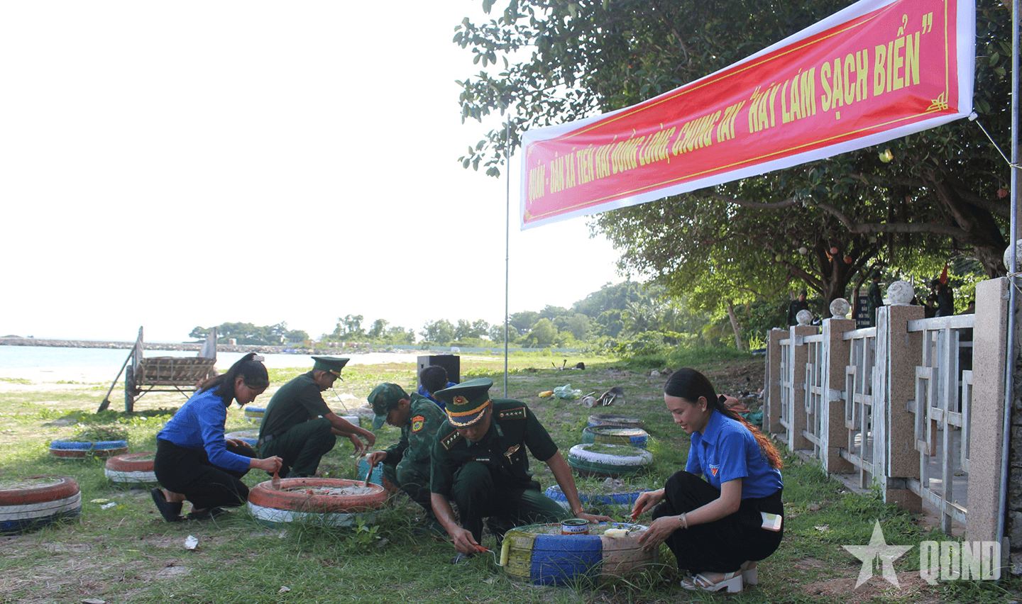 Đồn Biên phòng Tiên Hải: Ra mắt phần việc thanh niên “Xanh, sạch biển - Vững chủ quyền”