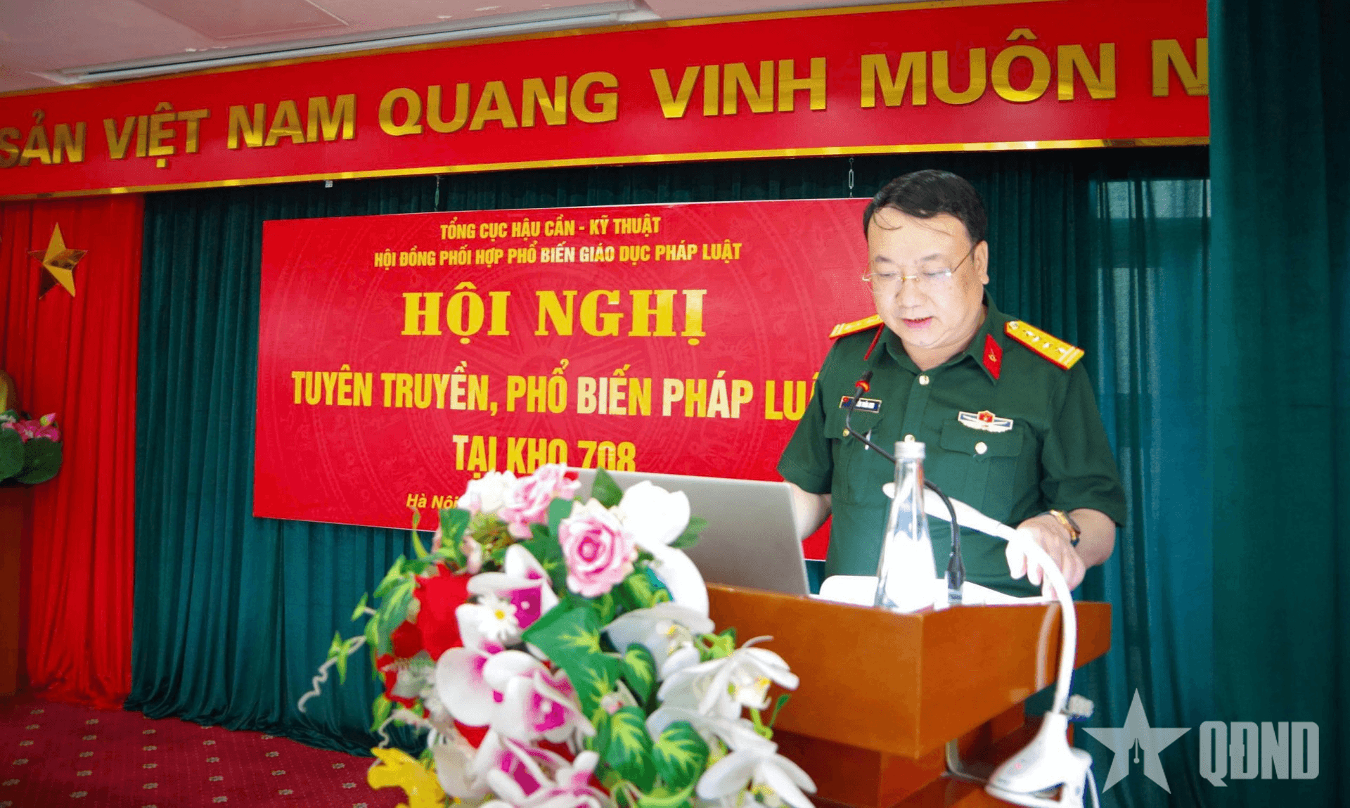 Tổng cục Hậu cần-Kỹ thuật tổ chức tuyên truyền phổ biến, giáo dục pháp luật tại Kho 708, Cục Quân y