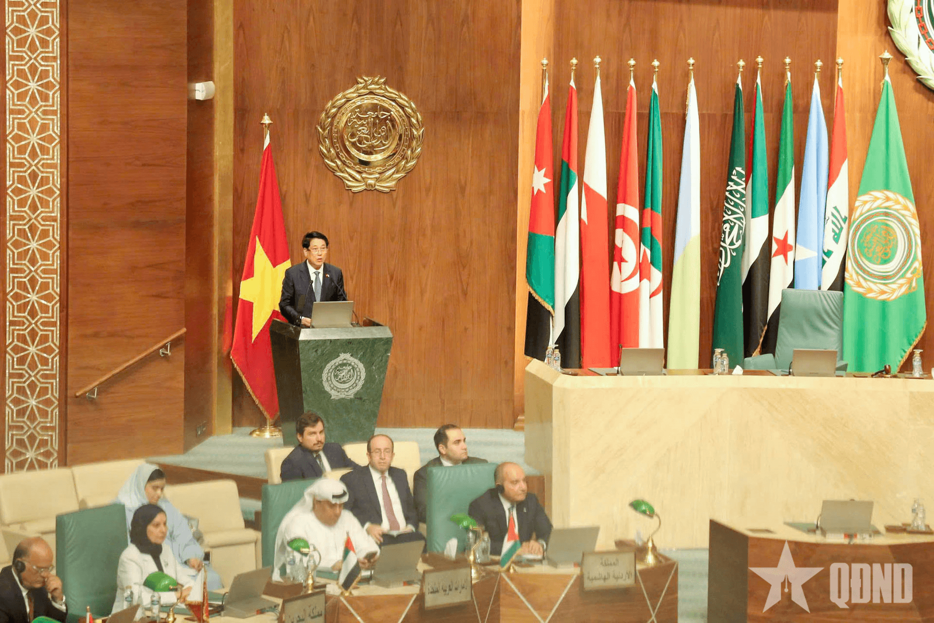 Toàn văn bài phát biểu chính sách của Chủ tịch nước Lương Cường tại Liên đoàn Arab